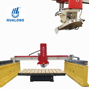 HUALONG Chine fabricant HLSQ-700 machine de découpe de pierre naturelle scie à pont en pierre infrarouge pour marbre de quartz