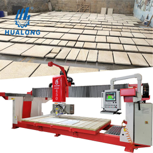Hualong HSNC-450 Tête automatique inclinable à 45 degrés Scie à pont en granit CNC Machine de découpe de pierre