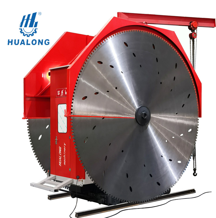 Hualong Stone Machinery Machine de découpe de pierre naturelle à double lame haute efficacité pour carrière de granit 2QYKZ-2200/3300